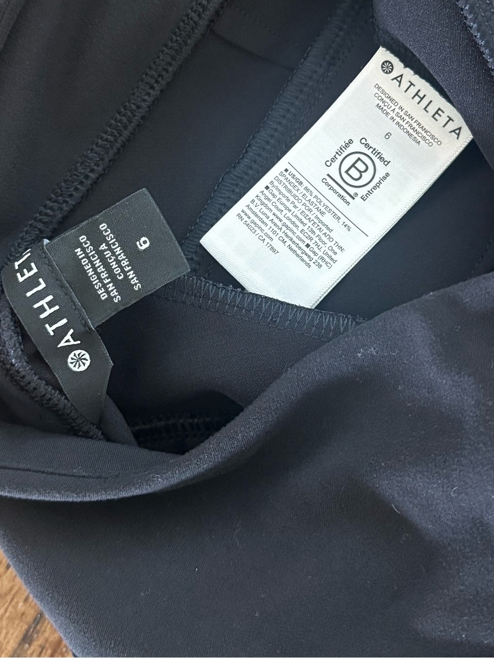 Athleta Endless High Rise Pant Black Women's Size 6 Pull On Travel Work Pants - Picture 9 of 11